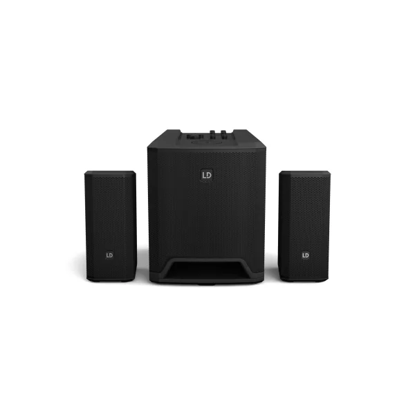 LD Systems DAVE 10 G4X - Système de sonorisation 2.1 amplifié compact