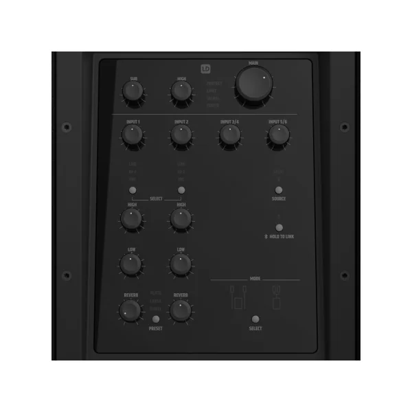 LD Systems DAVE 15 G4X - Sonorisation 2.1 amplifiée 2060W mixage Bluetooth DSP