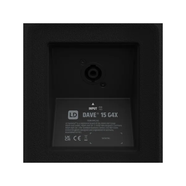 LD Systems DAVE 15 G4X - Sonorisation 2.1 amplifiée 2060W mixage Bluetooth DSP