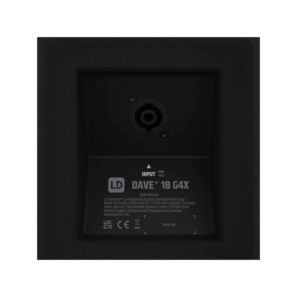 LD Systems DAVE 18 G4X - Sonorisation 2.1 amplifiée 4000W mixage Bluetooth DSP