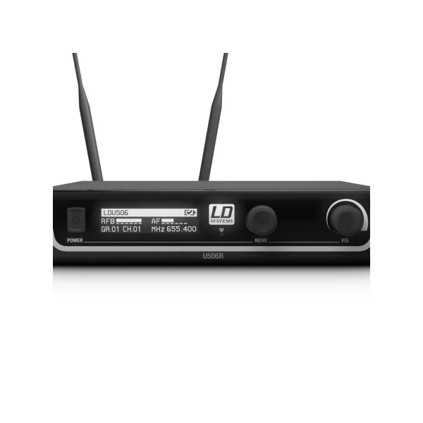 LD Systems U506 BPHH - Système de Micro sans Fil avec Émetteur Ceinture et Micro Serre-tête couleur beige