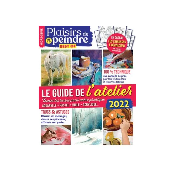 Le guide de l'atelier Plaisirs de Peindre + EN CADEAU les esquisses à décalquer