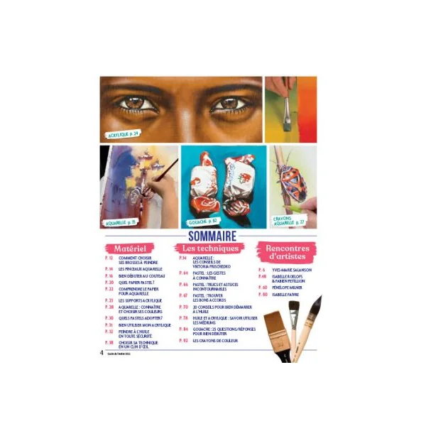 Le guide de l'atelier Plaisirs de Peindre + EN CADEAU les esquisses à décalquer