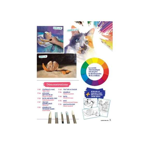 Le guide de l'atelier Plaisirs de Peindre + EN CADEAU les esquisses à décalquer