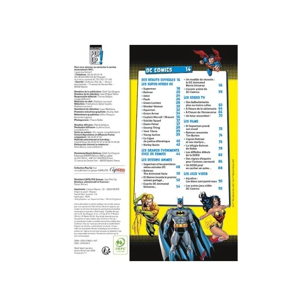 Le guide des Super Héros - Magazine Collection Pop Up n°7