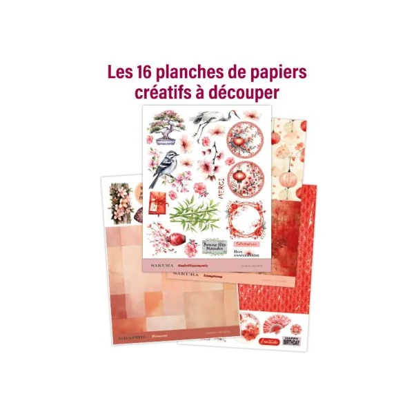 Le kit créatif : 1 planche de tampons diamant + Passion Cartes Créatives "Tampons et encres"