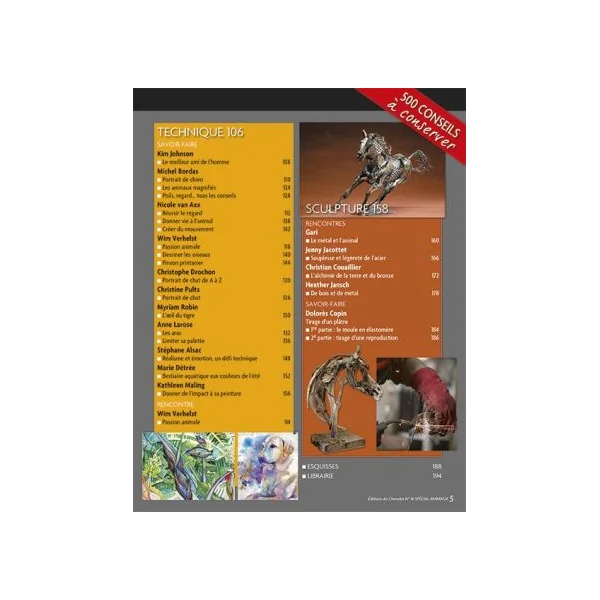Le manuel indispensable de l'art animalier - Editions du Chevalet n°16