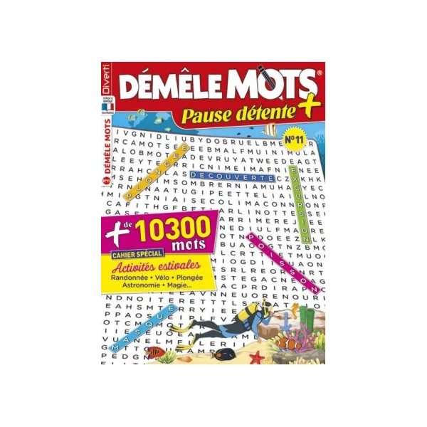 Le PACK DÉMÊLE MOTS Pause détente 2021 - 4 revues