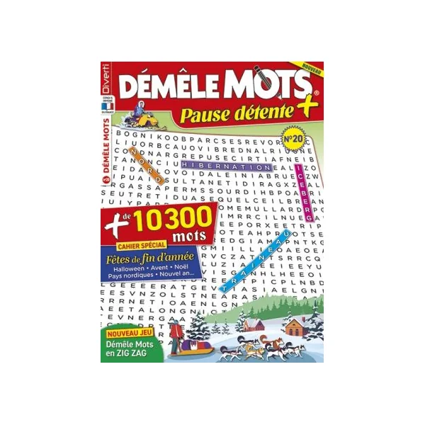 Le PACK DÉMÊLE MOTS Pause détente 2023 - 4 revues