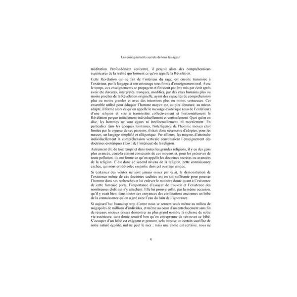 Les enseignements secrets de tous les âges - Volume I