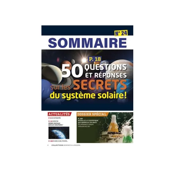 Les secrets du système solaire - Les Collections de Science et Univers 24