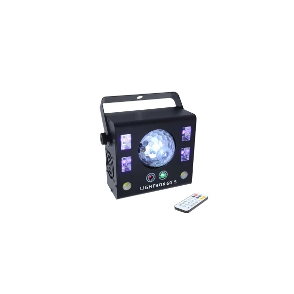 Lightbox 60S Power lighting Effet 4 en 1 Sphéro + UV + Strobe + Laser bicolore