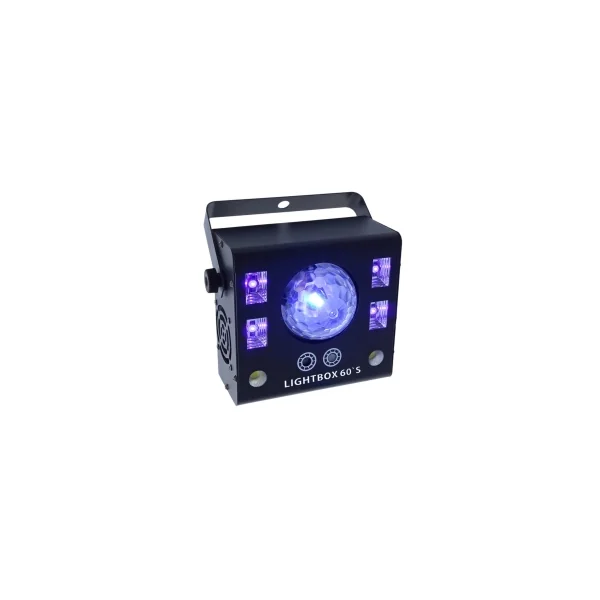 Lightbox 60S Power lighting Effet 4 en 1 Sphéro + UV + Strobe + Laser bicolore
