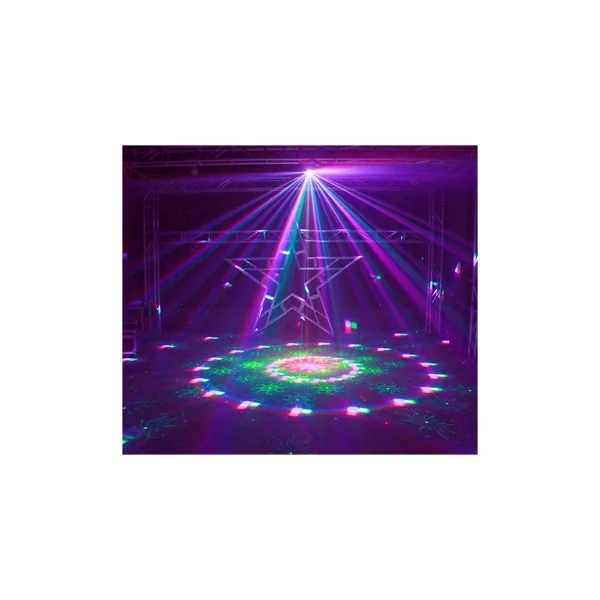 Lightbox 60S Power lighting Effet 4 en 1 Sphéro + UV + Strobe + Laser bicolore