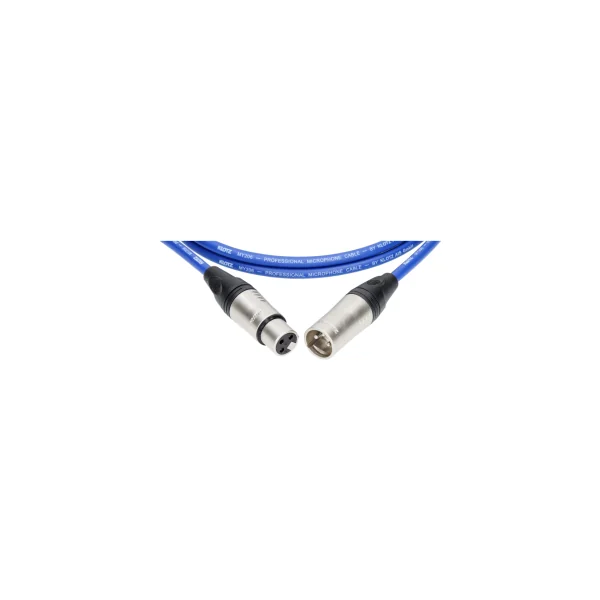 M1K2FM1000 Klotz Câble XLR audio Mâle femelle 10m bleu