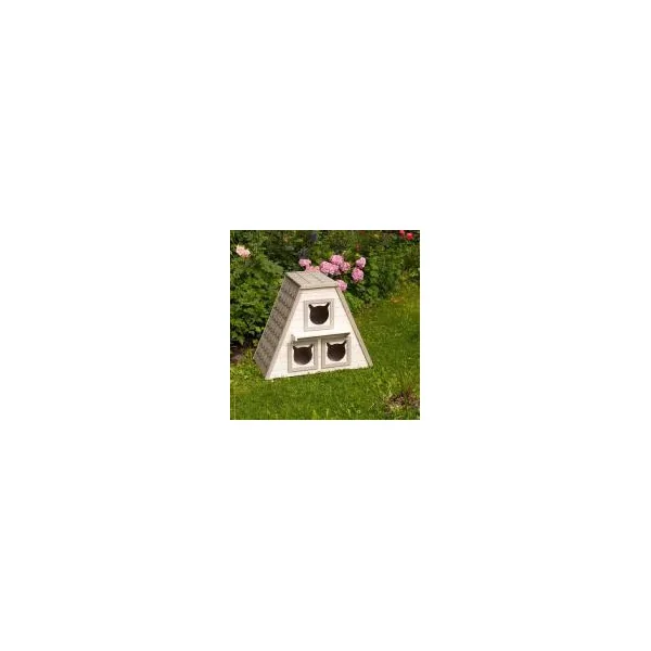 Maisonnette pour chat niche pour chat avec 3 dortoirs niche chat en bois
