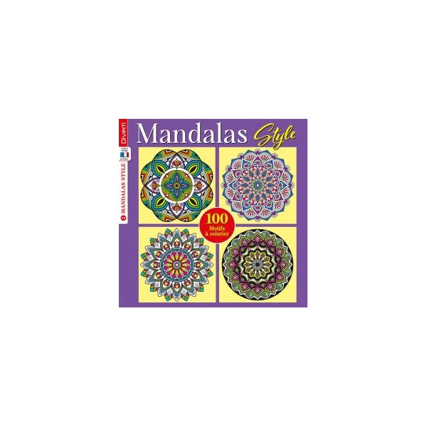 Mandalas Style n°4 - 100 motifs à colorier