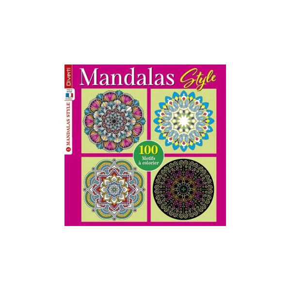 Mandalas Style n°5 - 100 motifs à colorier