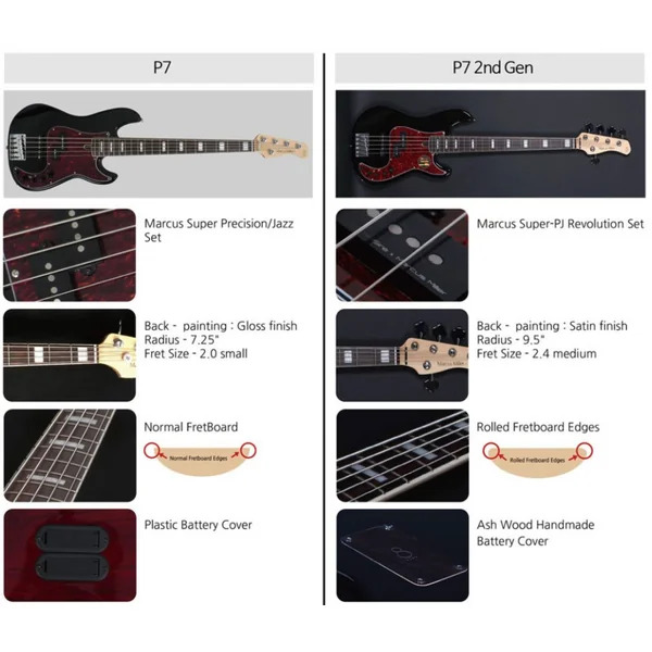 Marcus Miller P7 Ash 4ST (2nd Gen) - natural