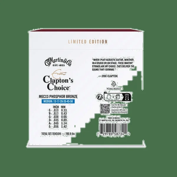 Martin MEC13 013-056 Light Western snaren Phosphor Bronze, Clapton's Choice
