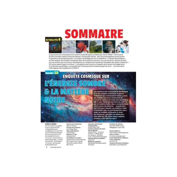 Matière Noire et Energie Sombre - Science et Univers n°51