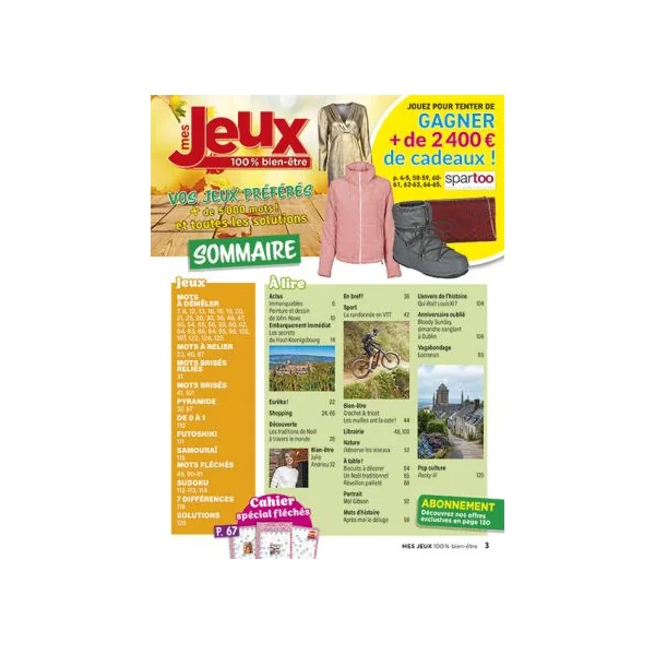 Mes Jeux 100 % Bien-Être 15 - Cahier spécial Mots Fléchés