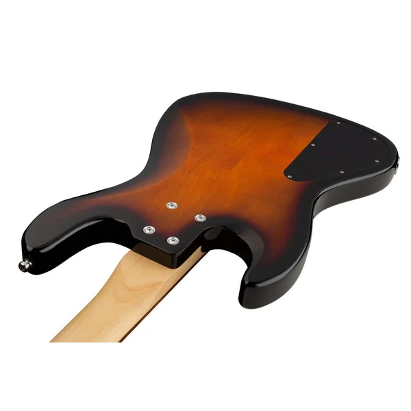 MetroExpress 21-Fret Hybrid P/J Bass 4 (MOR) - tobacco burst transparent