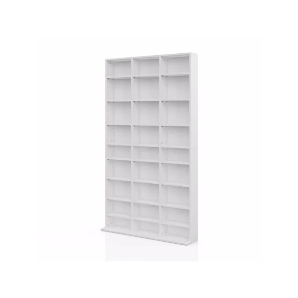 Meuble rangement CD DVD colonne tour CD meuble range DVD blanc