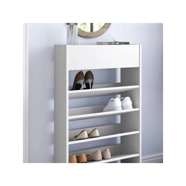 Meuble à chaussures 5 niveaux avec tiroir rangement chaussure étagère chaussures moderne