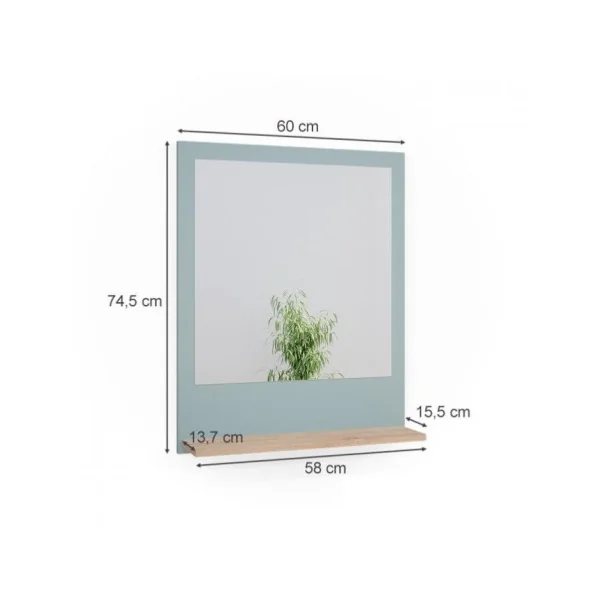 Miroir salle de bain Douceur miroir avec étagère intégrée