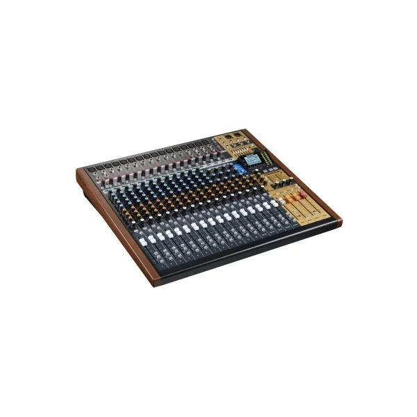 Model 24 Tascam 16 entrées mono 5 entrées stéréo avec enregistreur sur carte SD