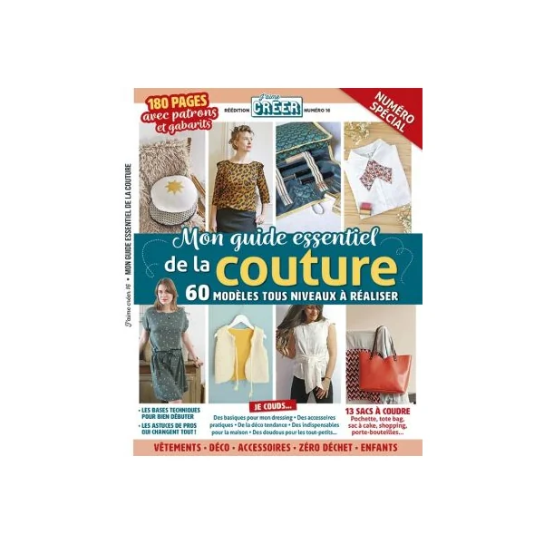 Mon guide essentiel de la COUTURE - 60 modèles tous niveaux à réaliser