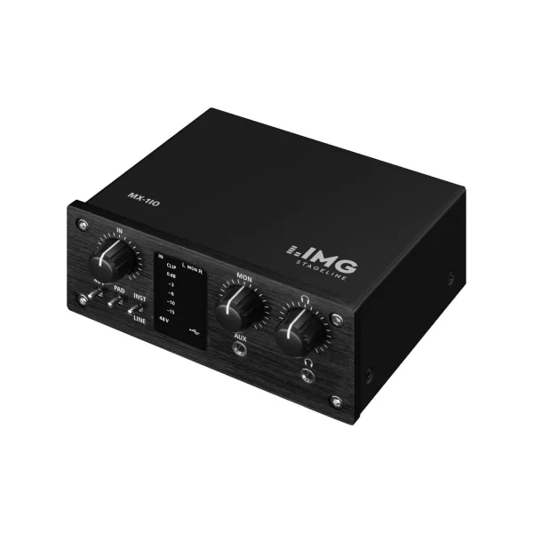 MX-1IO IMG Stageline Carte son USB 3 entrées pour enregistrement sur ordinateur