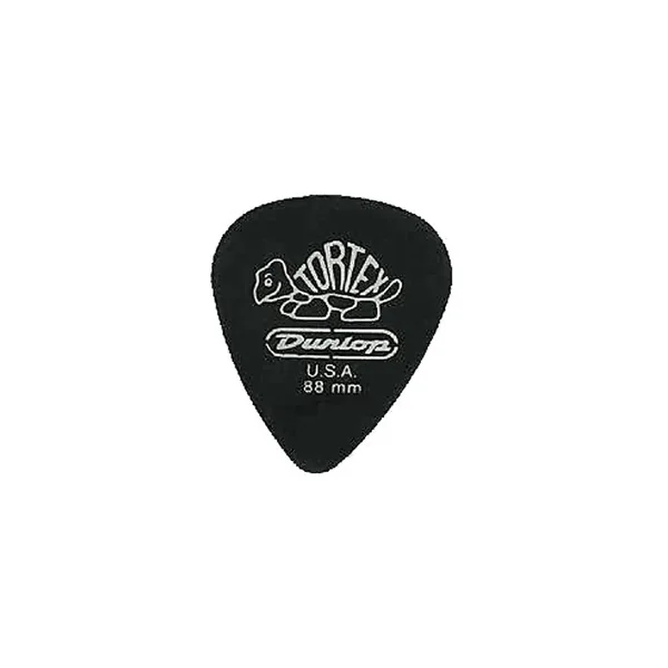 Médiators Tortex Dunlop Tortex Pitch Black 0,88mm sachet de 72