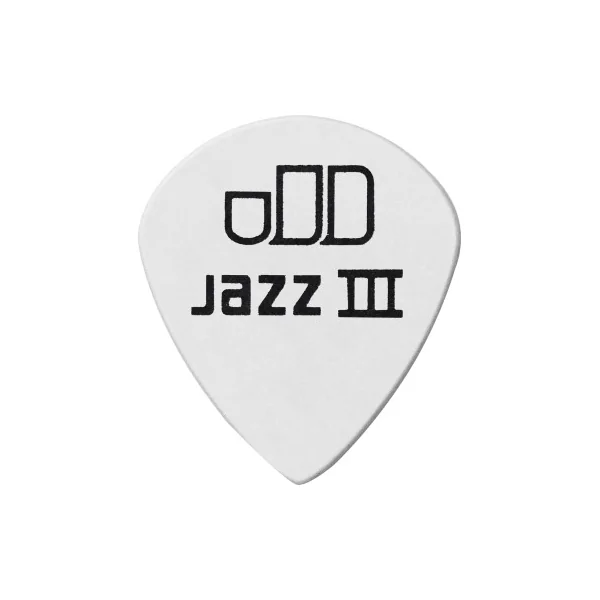 Médiators Tortex Dunlop Tortex White Jazz III 0,73mm sachet de 72