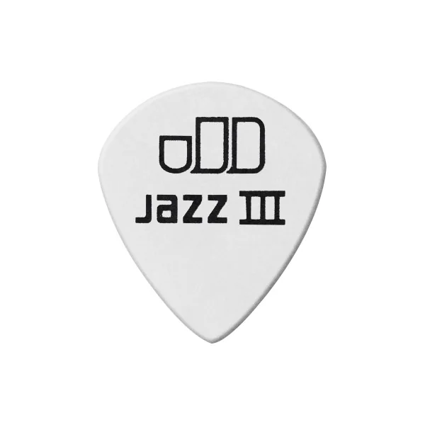 Médiators Tortex Dunlop Tortex White Jazz III 1,00mm sachet de 72