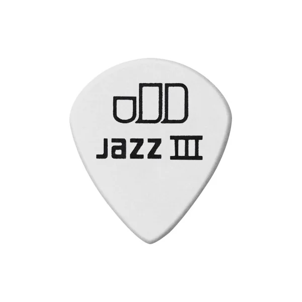 Médiators Tortex Dunlop Tortex White Jazz III 1,35mm sachet de 72