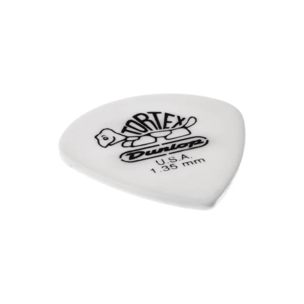 Médiators Tortex Dunlop Tortex White Jazz III 1,35mm sachet de 72