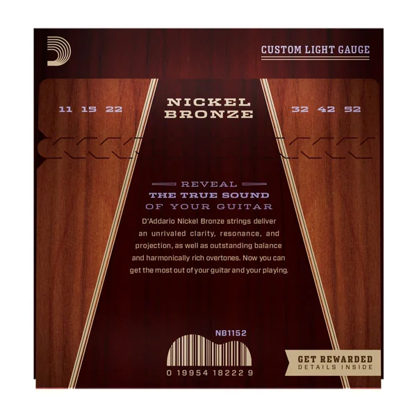 NB1152 Acoustic Nickel Bronze Set 11-52 - set of strings