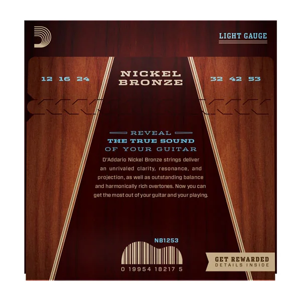 NB1253 Acoustic Nickel Bronze Set 12-53 - set of strings