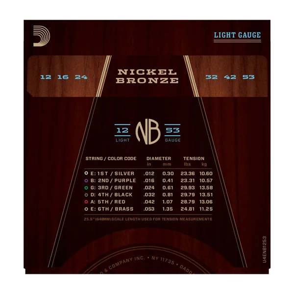 NB1253 Acoustic Nickel Bronze Set 12-53 - set of strings