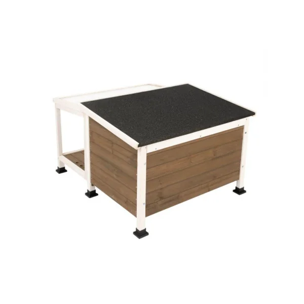 Niche avec terrasse bois massif de sapin niche avec toit amovible Taille 1