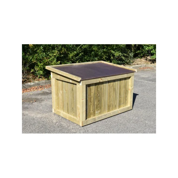 Niche chien SOLIDE niche en épicéa imprégné niche robuste (3 tailles)