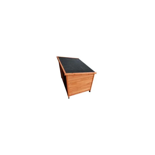 Niche en bois sapin niche chien toit plat bois naturel 3 tailles