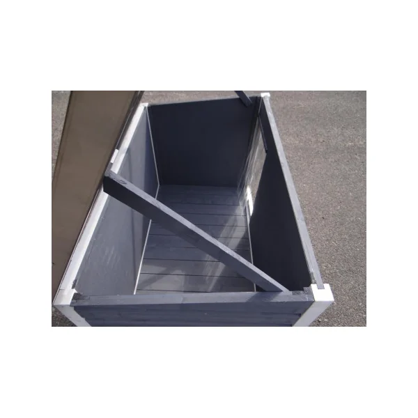 Niche isolée avec toit PVC XL niche en bois de pin massif avec isolation