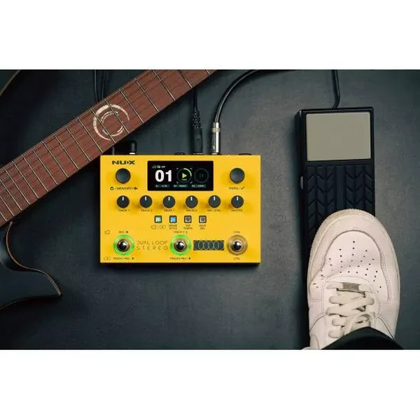 NUX - LOOPER, BOITE A RYTHME, SIMULATEUR D'AMPLI STEREO