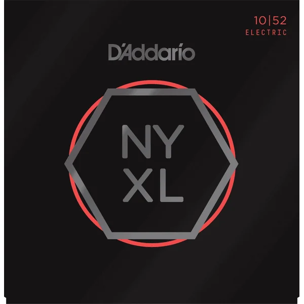 NYXL1052 Nickel Wound Electric Guitar Strings, Light Top / Heavy Bottom, 10-52 - set of strings
