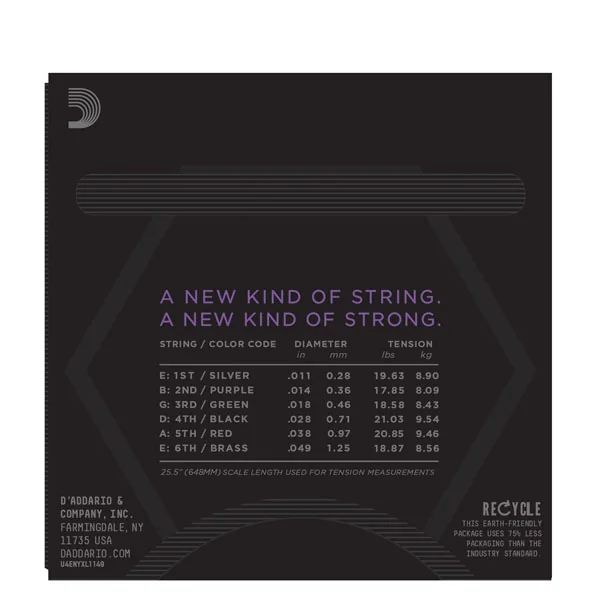 NYXL1149 Nickel Wound Electric Guitar Strings, Medium, 11-49 - set of strings