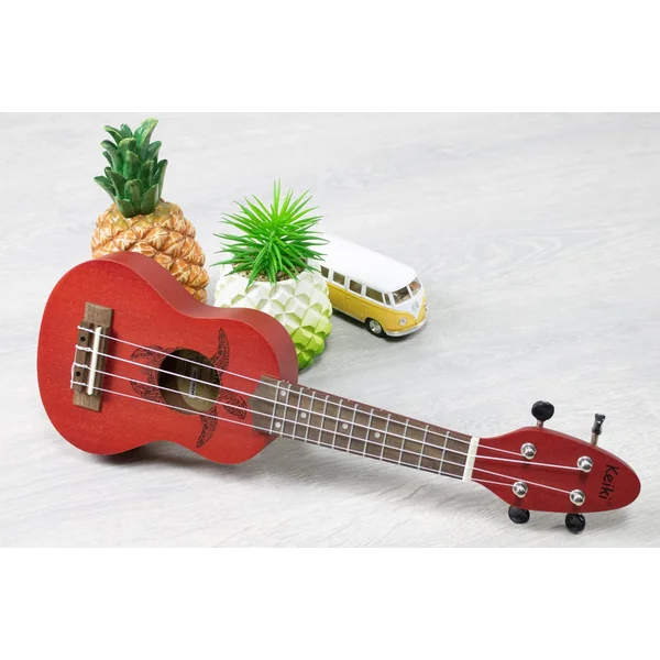 Ortega Keiki ukelele Rood (Fire Red)
