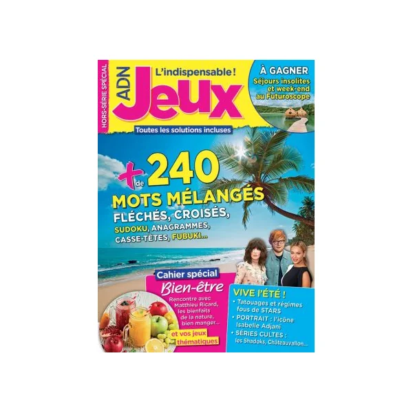 Pack de 4 magazines de jeux : fléchés + multijeux + coloriages